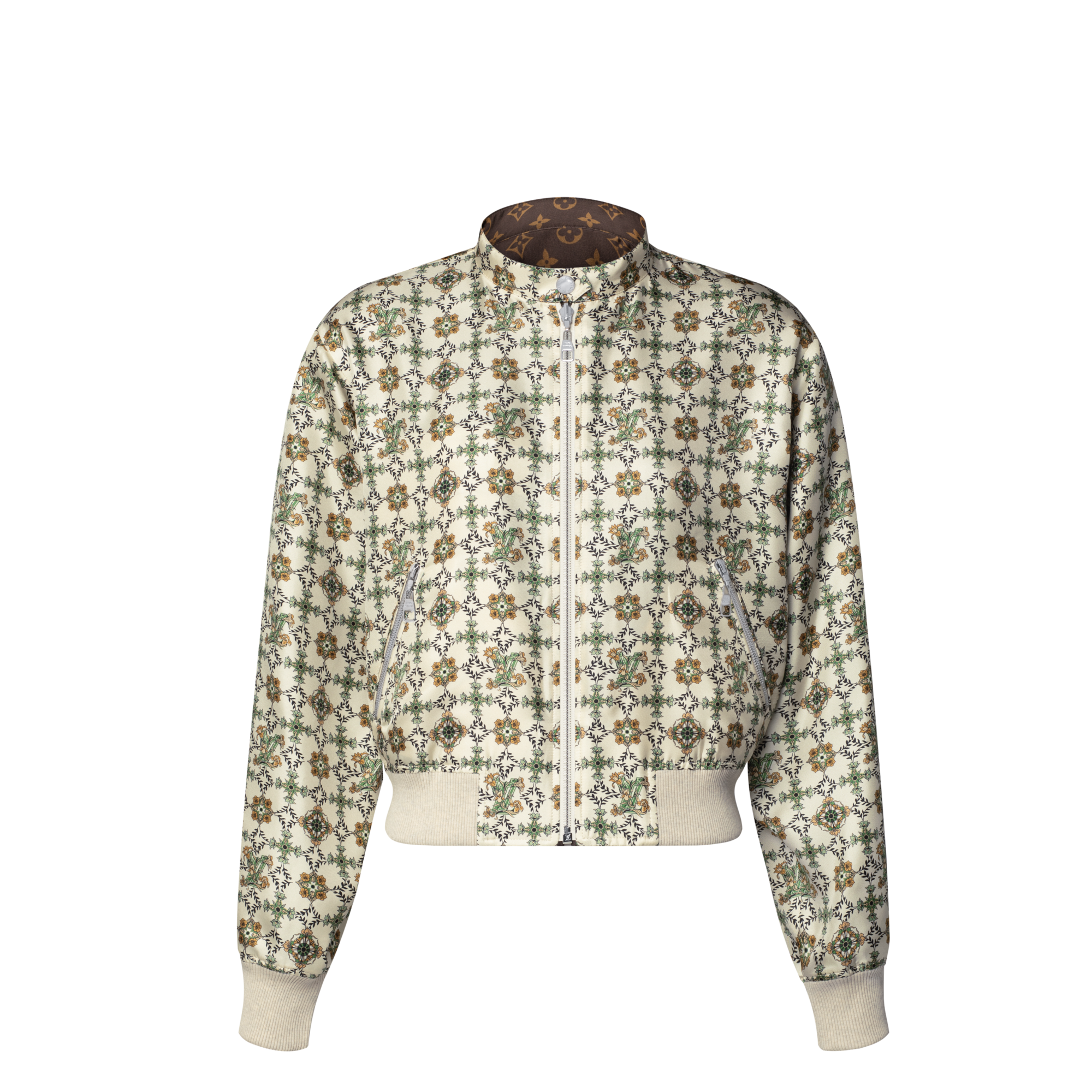 LOUIS VUITTON リバーシブル シルク ボンバージャケット モノグラム リバーシブル ヌーヴォー ボンバージャケット ｜ルイ・ヴィトン 公式